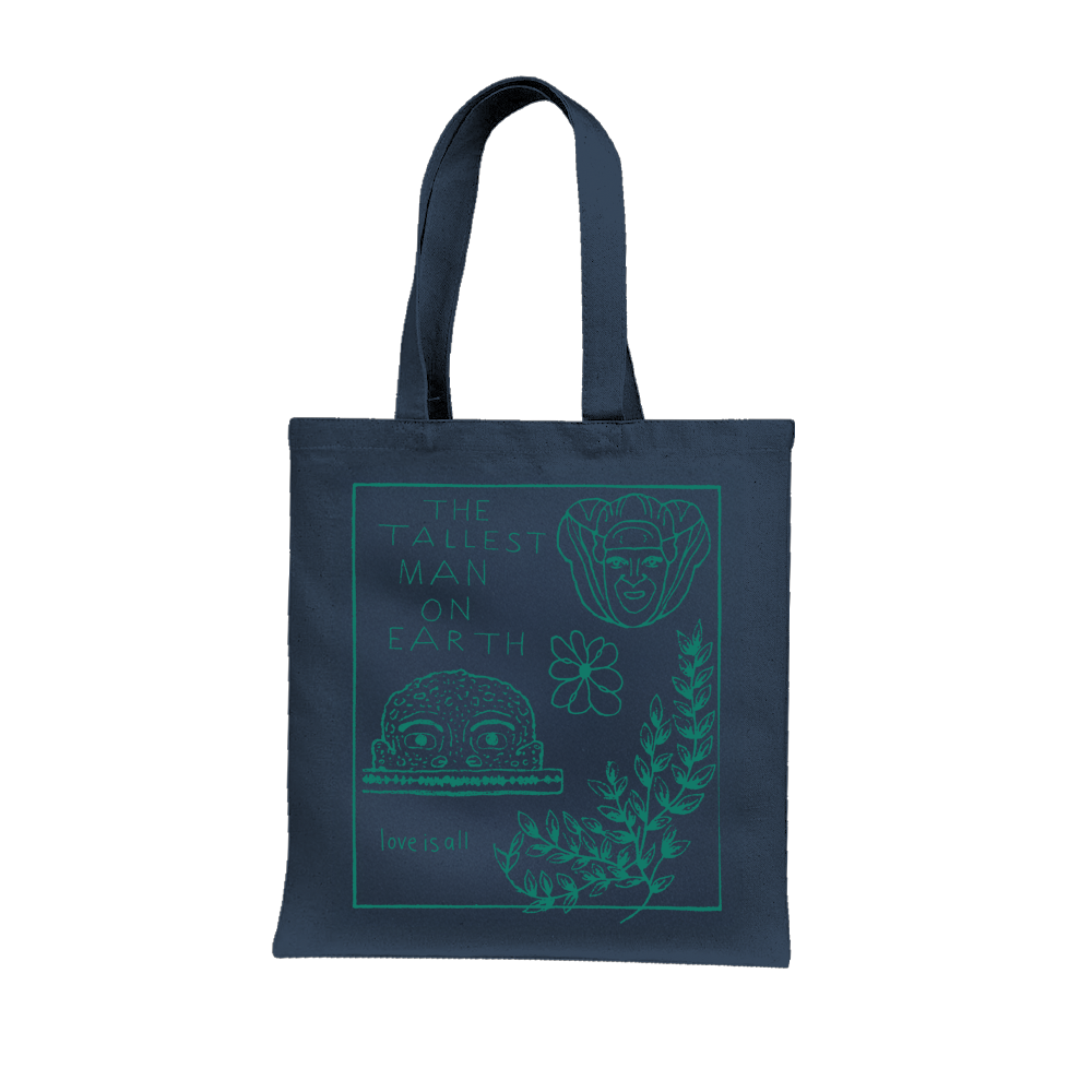 The Tallest Man On Earth Love Is All Tote Bag (Navy)